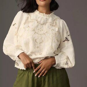 New With Tags Anthropologie Lainie Lace Top.